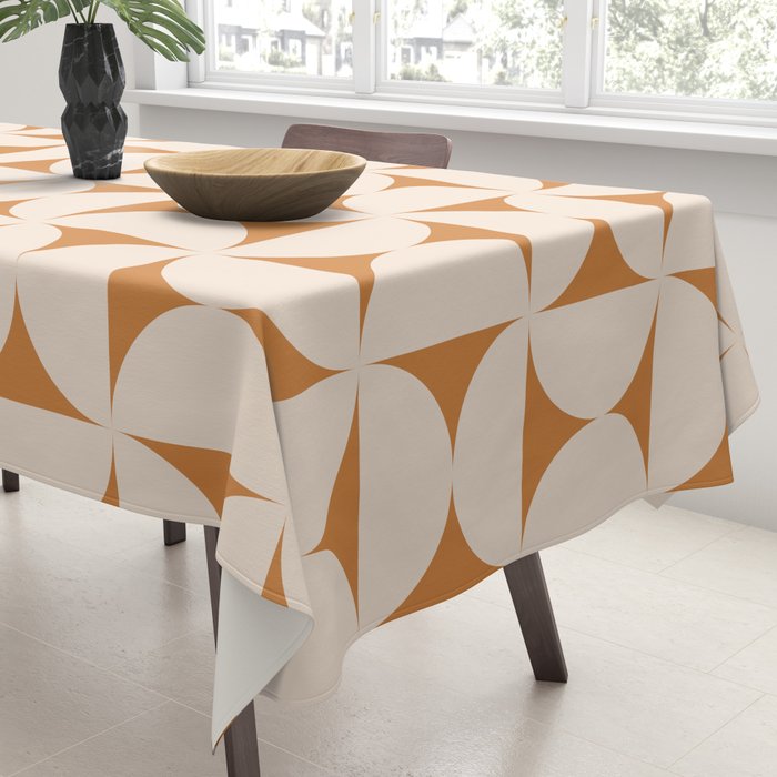 Bauhaus Mid Century Modern Geometric Pattern IX Tablecloth Gallery Image 3