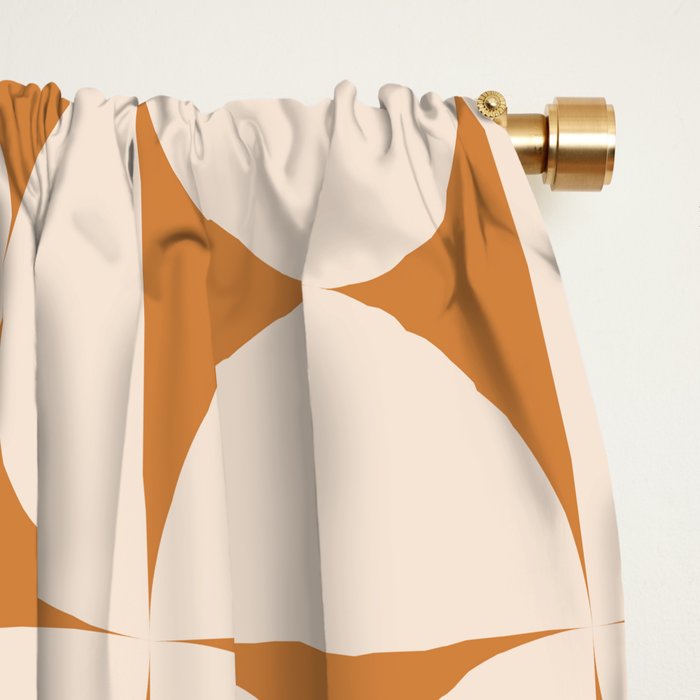 Bauhaus Mid Century Modern Geometric Pattern IX Window Curtain Gallery Image 2