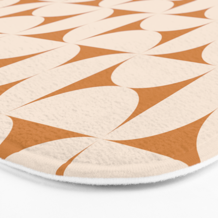 Bauhaus Mid Century Modern Geometric Pattern IX Bath Mat Gallery Image 3