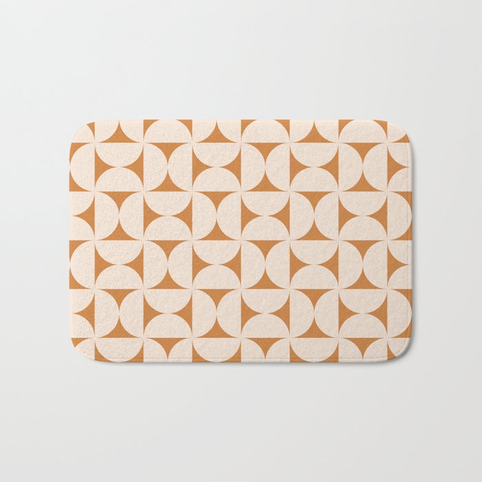 Bauhaus Mid Century Modern Geometric Pattern IX Bath Mat Gallery Image 1