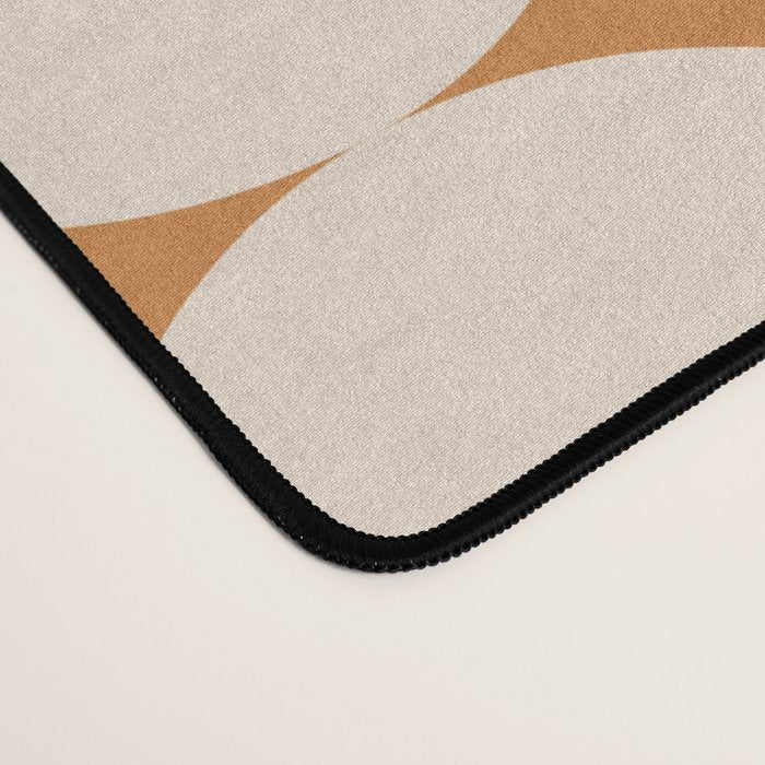 Bauhaus Mid Century Modern Geometric Pattern IX Desk Mat Gallery Image 4