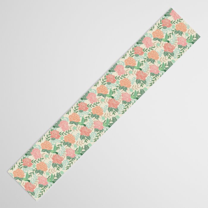 Victorian Garden with Hummingbird Table Runner Gallery Image 3
