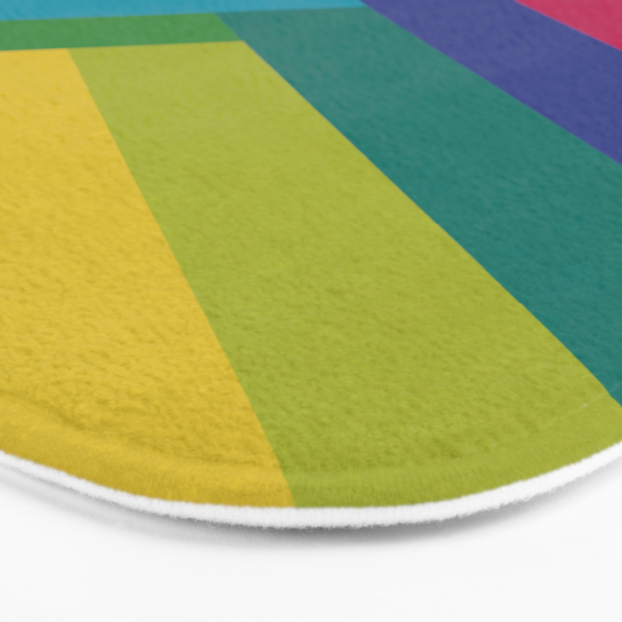 Bright Summer Lines Bath Mat Gallery Image 3