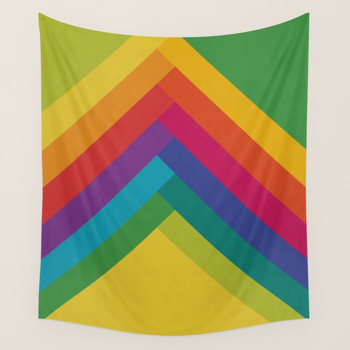 Bright Summer Lines Wall Tapestry Gallery Image 4