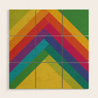Bright Summer Lines Wood Wall Art Gallery Image 1