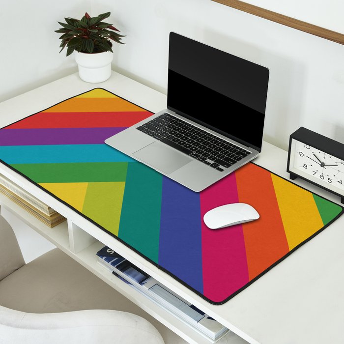 Bright Summer Lines Desk Mat Gallery Image 2