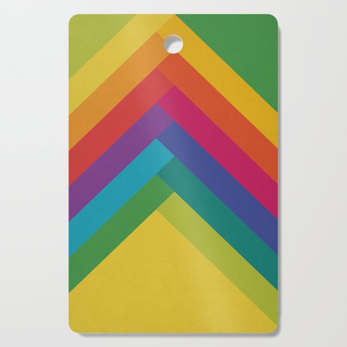 Bright Summer Lines Cutting Board Gallery Image 1
