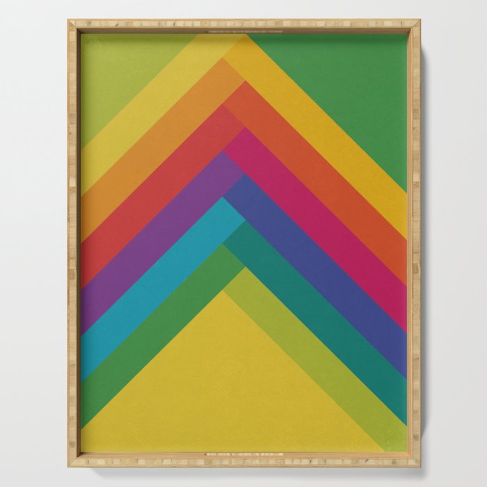 Bright Summer Lines Serving Tray Gallery Image 1