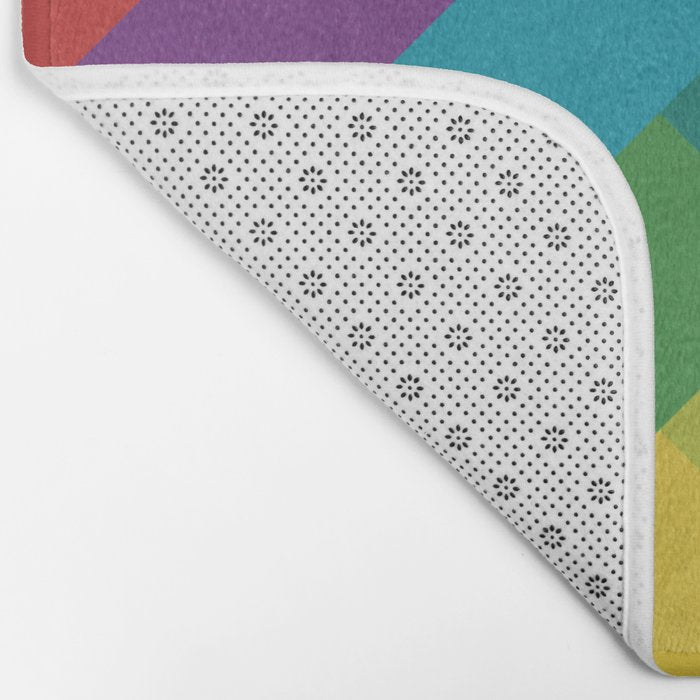 Bright Summer Lines Bath Mat Gallery Image 2