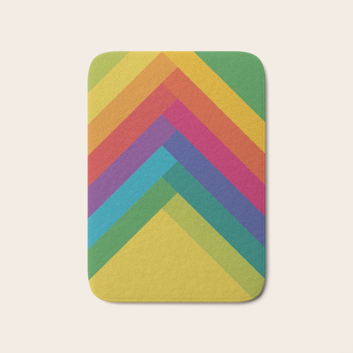 Bright Summer Lines Bath Mat Gallery Image 1