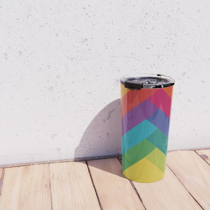 Bright Summer Lines Travel Mug Gallery Image 4