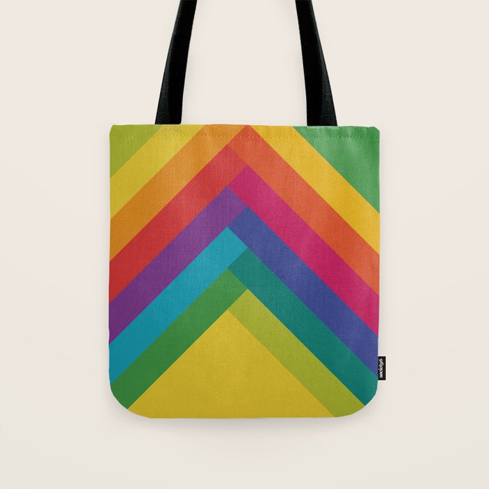 Bright Summer Lines Tote Bag Gallery Image 1