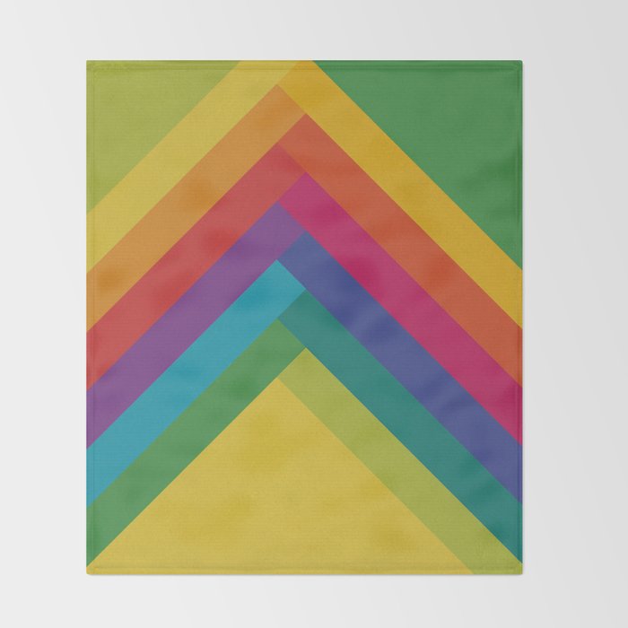 Bright Summer Lines Throw Blanket Gallery Image 2
