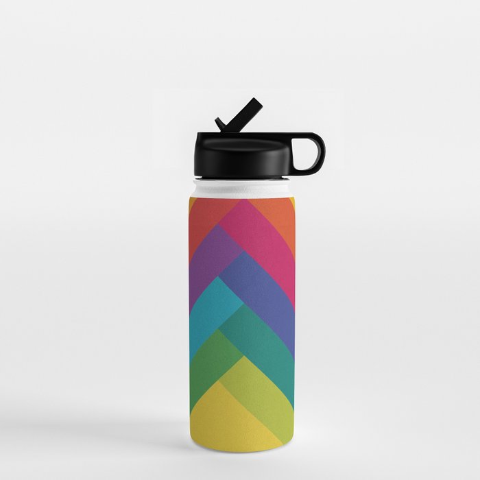 Bright Summer Lines Water Bottle Gallery Image 1