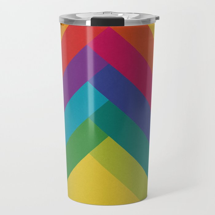 Bright Summer Lines Travel Mug Gallery Image 1