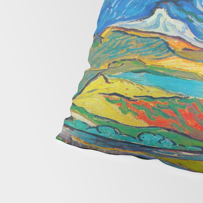 Les Alpilles, Mountain Landscape near South Reme Vincent van Gogh 1889 Pillow Sham Gallery Image 4