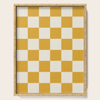 Checkered (Yellow Cream) Serving Tray Gallery Image 1