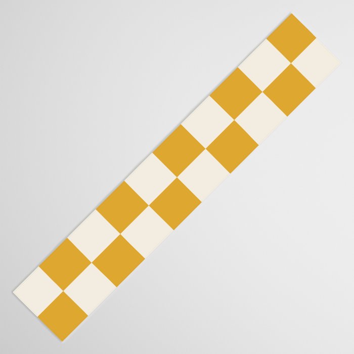 Checkered (Yellow Cream) Table Runner Gallery Image 3