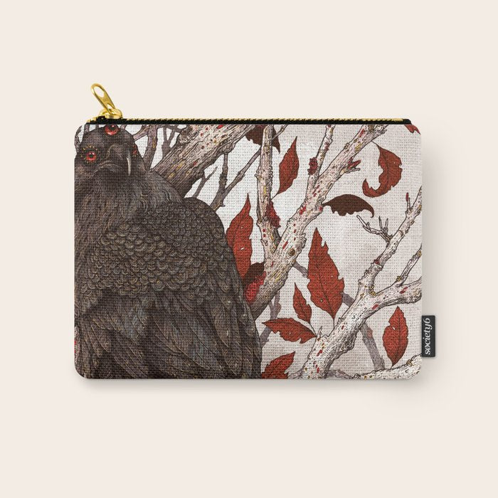 A Raven In Winter Carry All Pouch Gallery Image 1