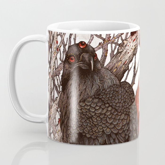 A Raven In Winter Coffee Mug Gallery Image 3