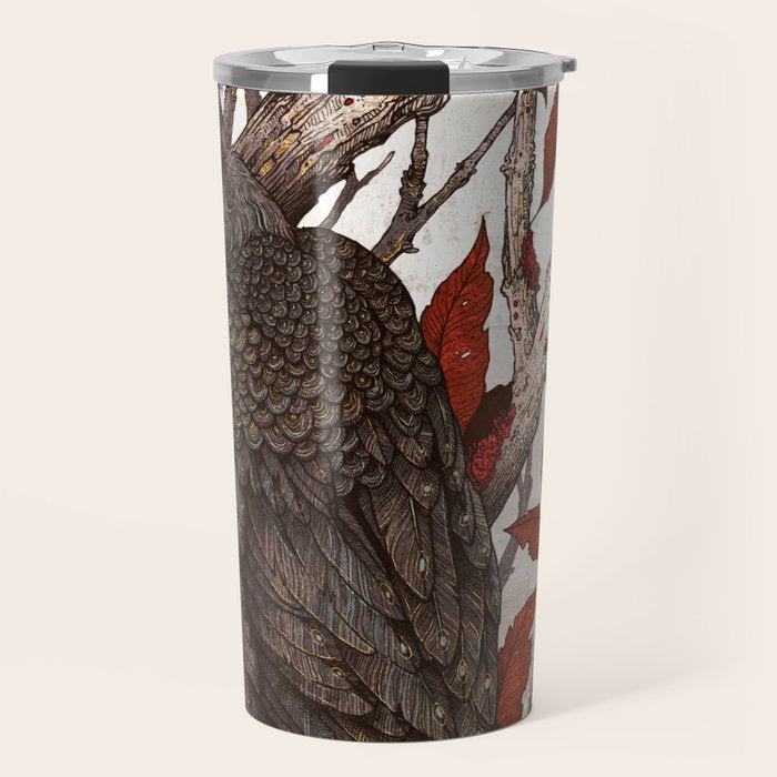 A Raven In Winter Travel Mug Gallery Image 1