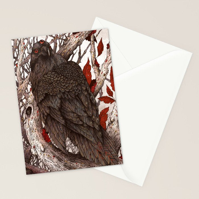 A Raven In Winter Stationery Card Gallery Image 2