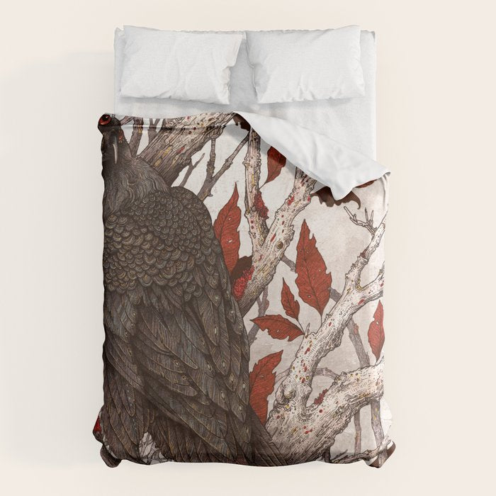 A Raven In Winter Duvet Cover Gallery Image 6