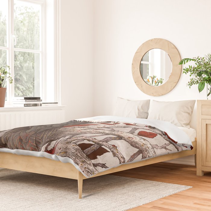 A Raven In Winter Duvet Cover Gallery Image 2