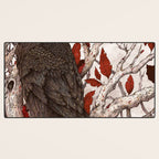 A Raven In Winter Desk Mat Gallery Image 3