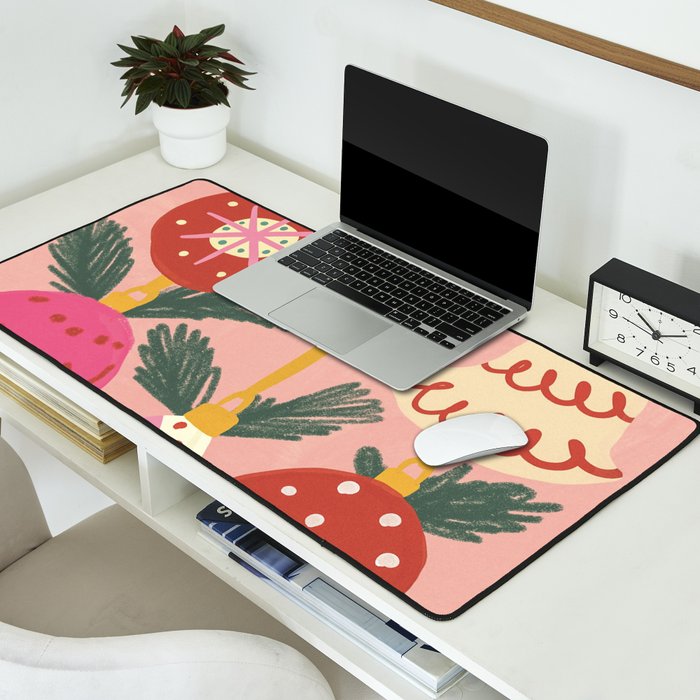 Xmas ornaments Desk Mat Gallery Image 2