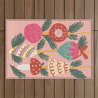 Xmas ornaments Outdoor Rug Gallery Image 1