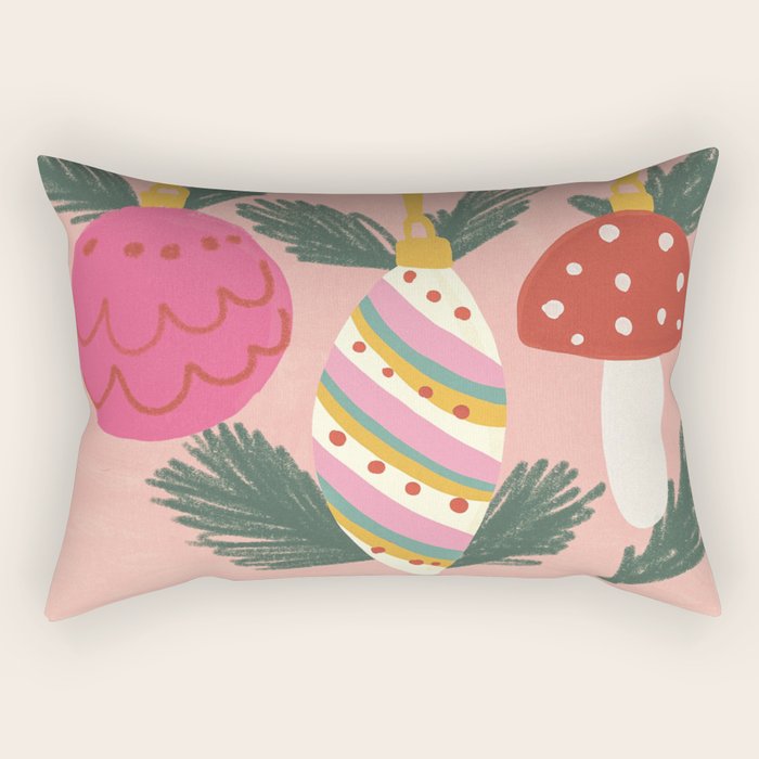 Xmas ornaments Rectangular Pillow Gallery Image 2
