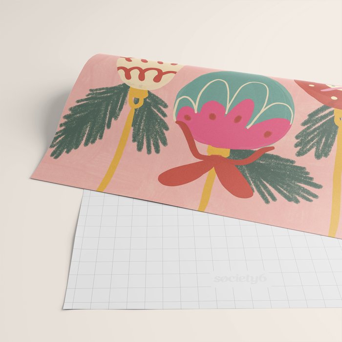 Xmas ornaments Wrapping Paper Gallery Image 2