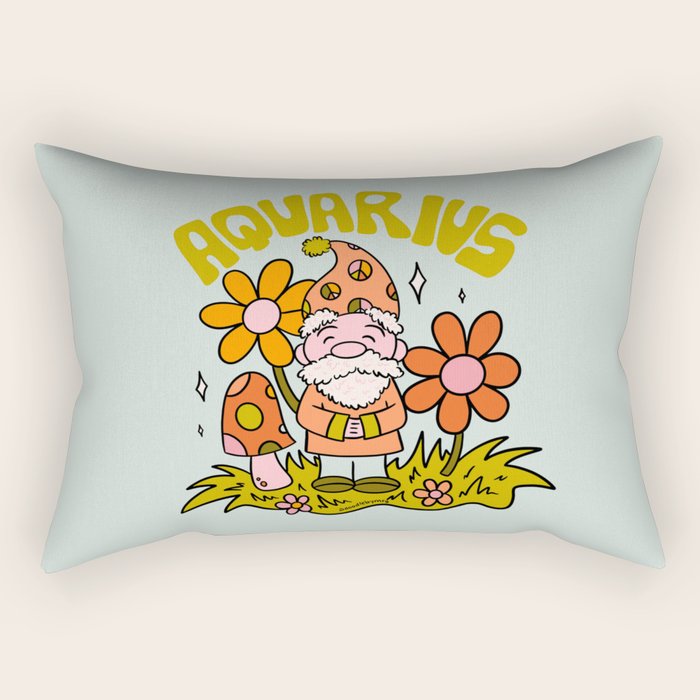 Aquarius Gnome Rectangular Pillow Gallery Image 1