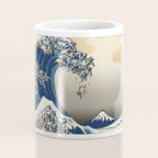 The Great Wave of Pugs Vanilla Sky Coffee Mug Gallery Image 4