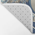 The Great Wave of Pugs Vanilla Sky Bath Mat Gallery Image 2