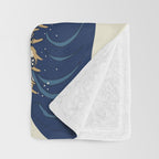 The Great Wave of Pugs Vanilla Sky Throw Blanket Gallery Image 3