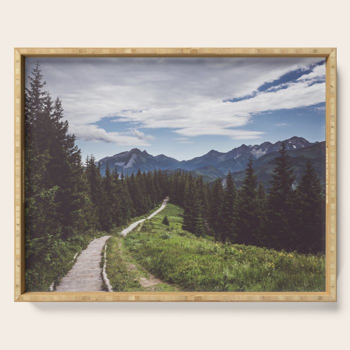 Greetings from the trail - Landscape and Nature Photography Serving Tray Gallery Image 1