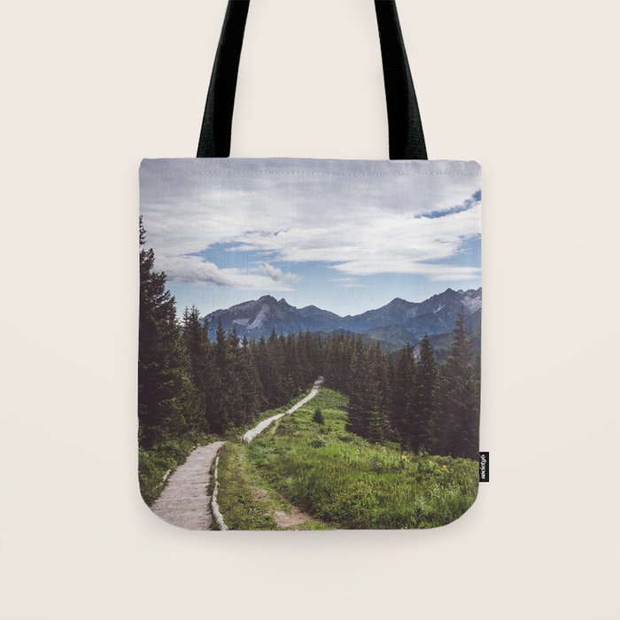 Greetings from the trail - Landscape and Nature Photography Tote Bag Gallery Image 1