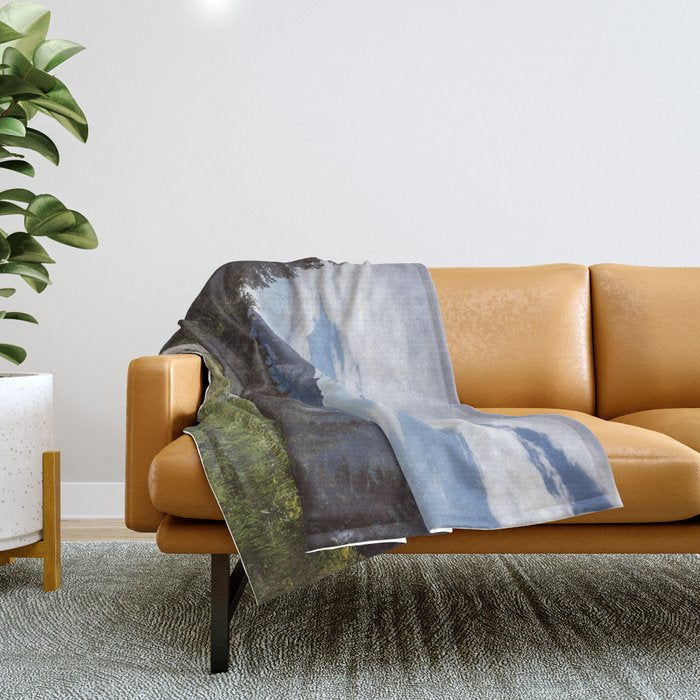 Greetings from the trail - Landscape and Nature Photography Throw Blanket Gallery Image 1