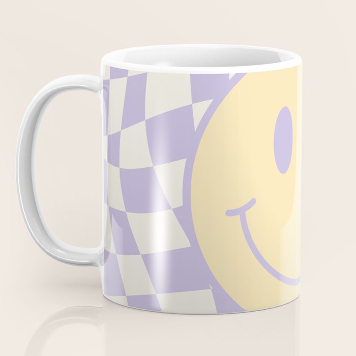 Smiley wavy checked Coffee Mug Gallery Image 3