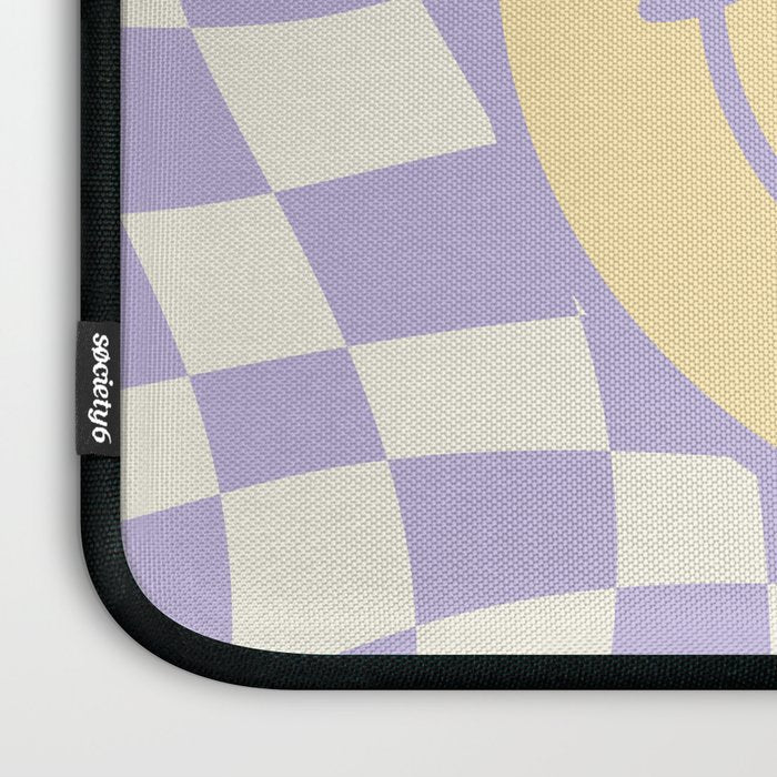 Smiley wavy checked Laptop Sleeve Gallery Image 3