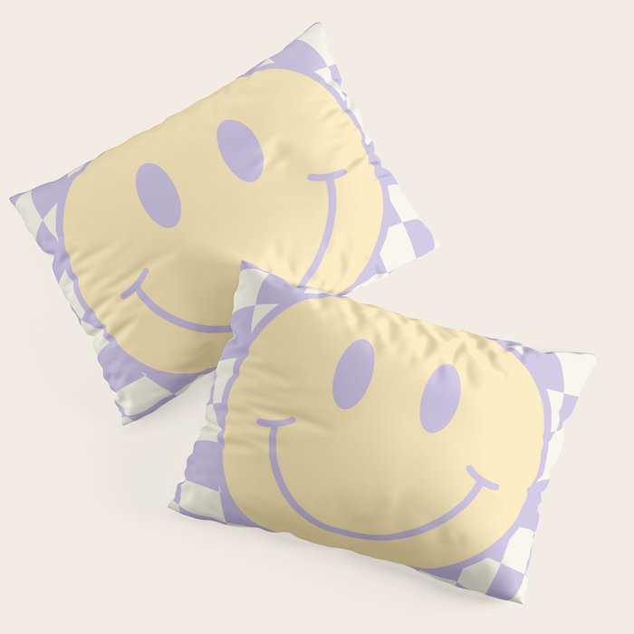 Smiley wavy checked Pillow Sham Gallery Image 3