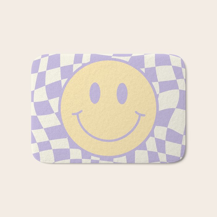 Smiley wavy checked Bath Mat Gallery Image 1