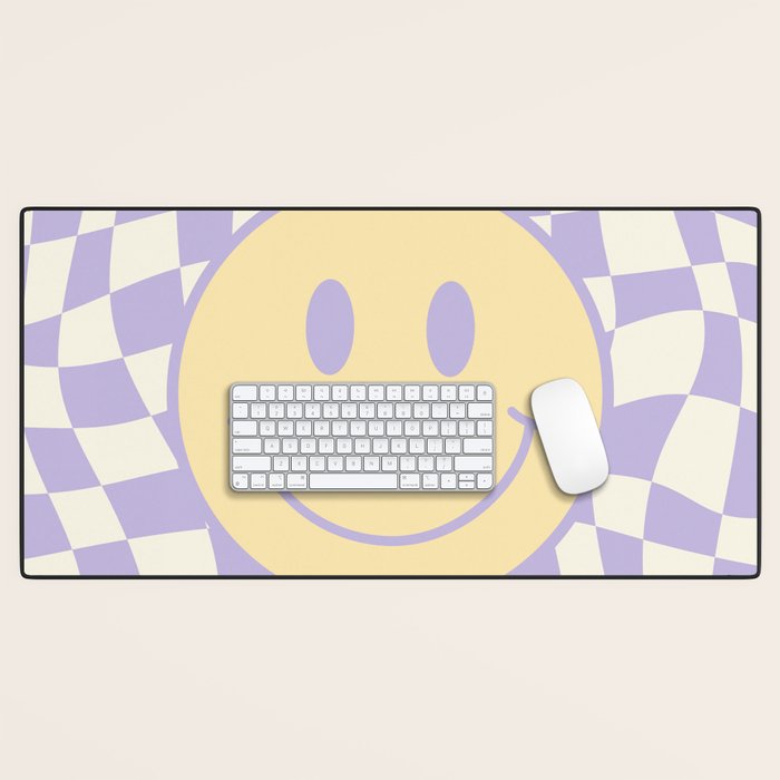 Smiley wavy checked Desk Mat Gallery Image 1