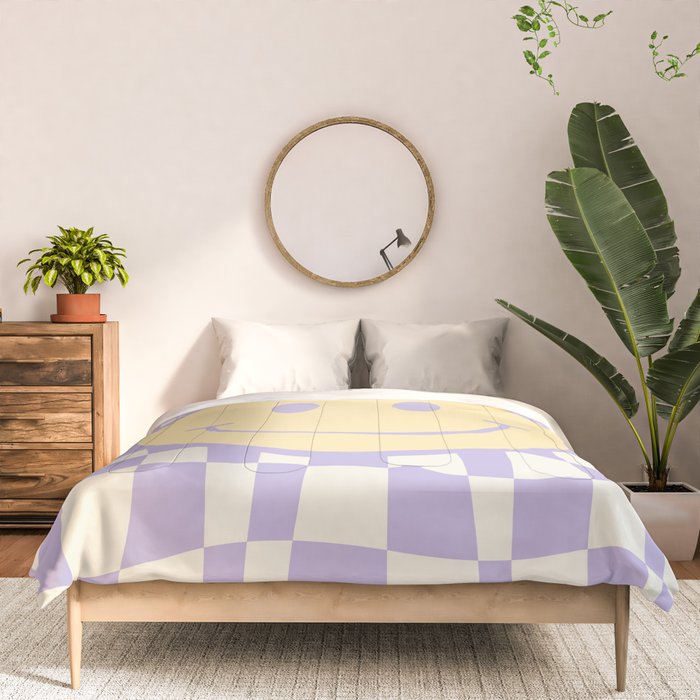 Smiley wavy checked Comforter Gallery Image 3