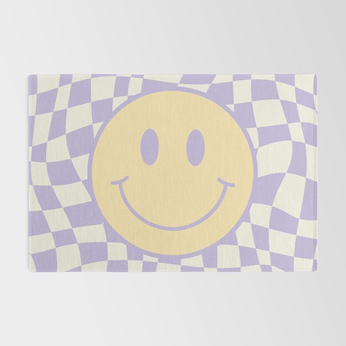Smiley wavy checked Rug Gallery Image 2