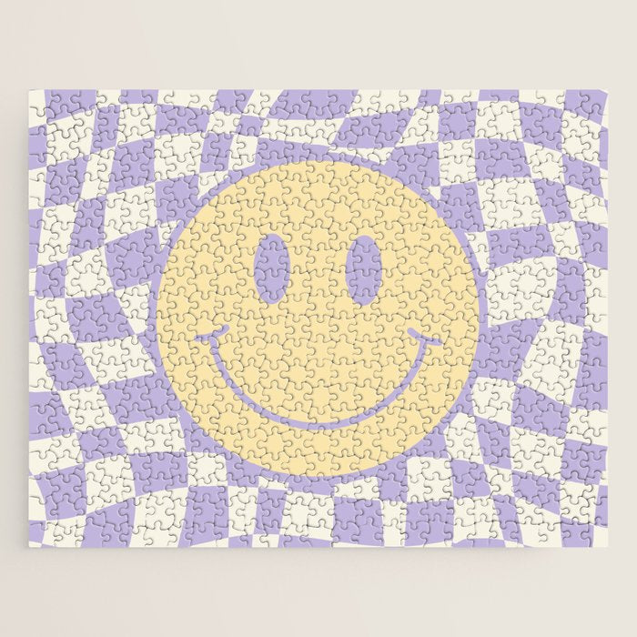 Smiley wavy checked Jigsaw Puzzle Gallery Image 1