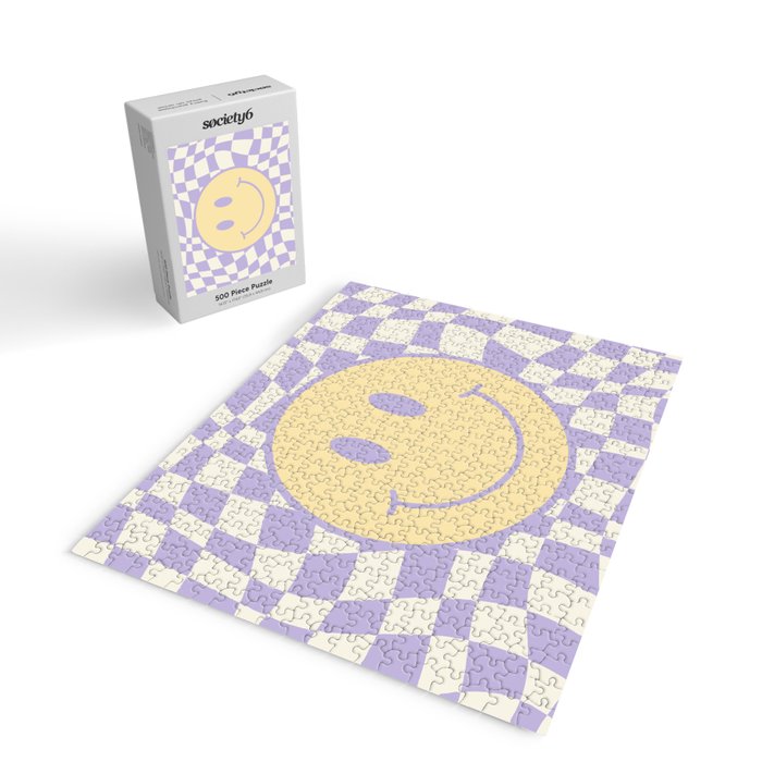 Smiley wavy checked Jigsaw Puzzle Gallery Image 2