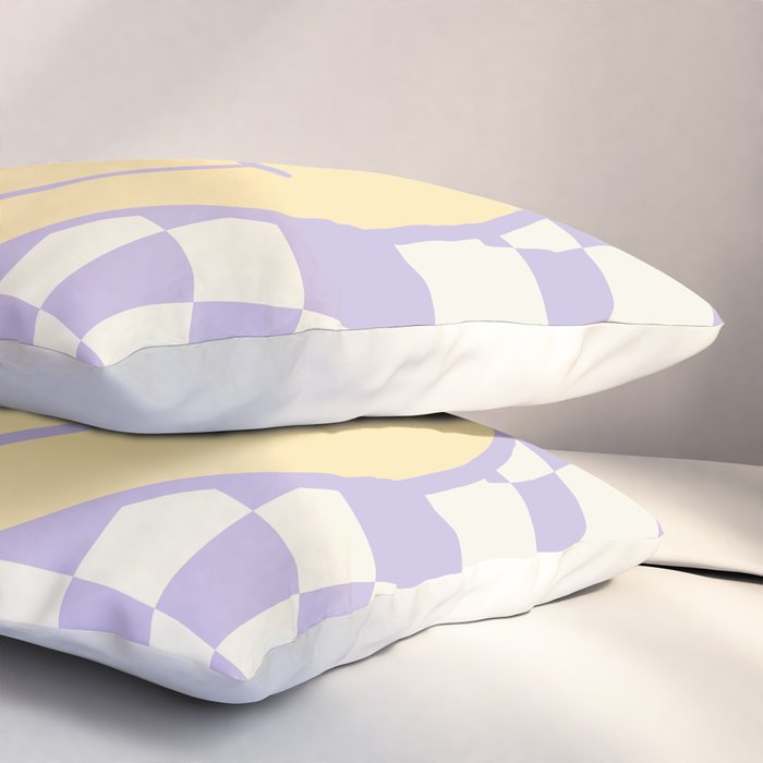 Smiley wavy checked Pillow Sham Gallery Image 3
